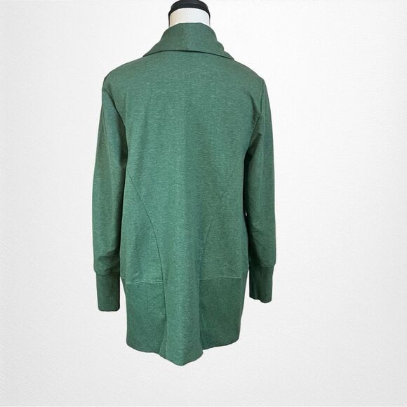 H by Halston French Terry Open Front Jacket with Ribbed Trim Size Small - Picture 3 of 8